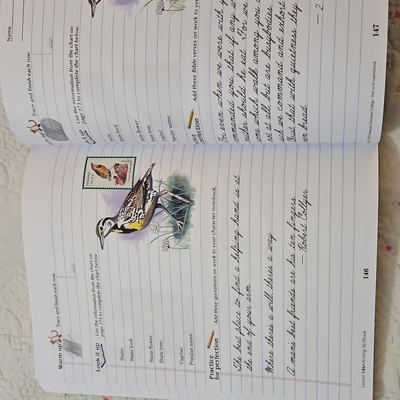 A Beka Cursive Writing w/ Phonics Workbook Level 3 Homeschool Abeka Curriculum - Picture 6 of 6